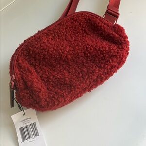 Vera Bradley Red Sherpa Crossbody Bag